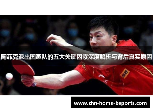 陶菲克退出国家队的五大关键因素深度解析与背后真实原因 陶菲克退出国家队的五大关键因素深度解析与背后真实原因