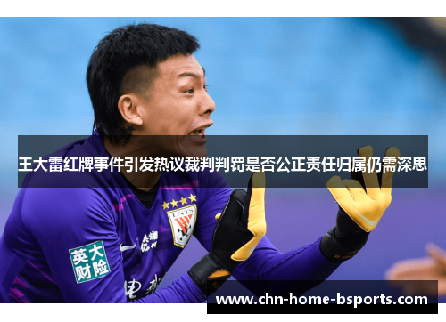 王大雷红牌事件引发热议裁判判罚是否公正责任归属仍需深思