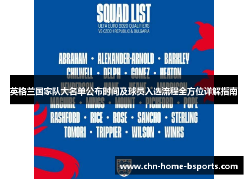 英格兰国家队大名单公布时间及球员入选流程全方位详解指南 英格兰国家队大名单公布时间及球员入选流程全方位详解指南