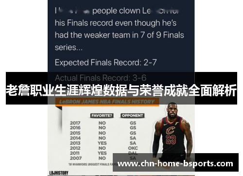 老詹职业生涯辉煌数据与荣誉成就全面解析 老詹职业生涯辉煌数据与荣誉成就全面解析